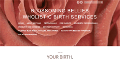 Desktop Screenshot of blossomingbelliesbirth.com